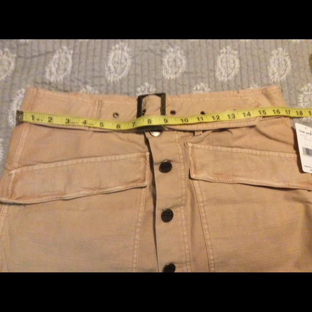 5* Free Shipping!!!Free People Cotton Mini Skirt - Picture 2 of 3